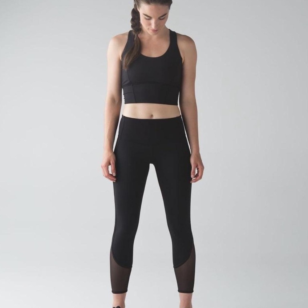 lululemon athletica Black Ankle Cropped Pants